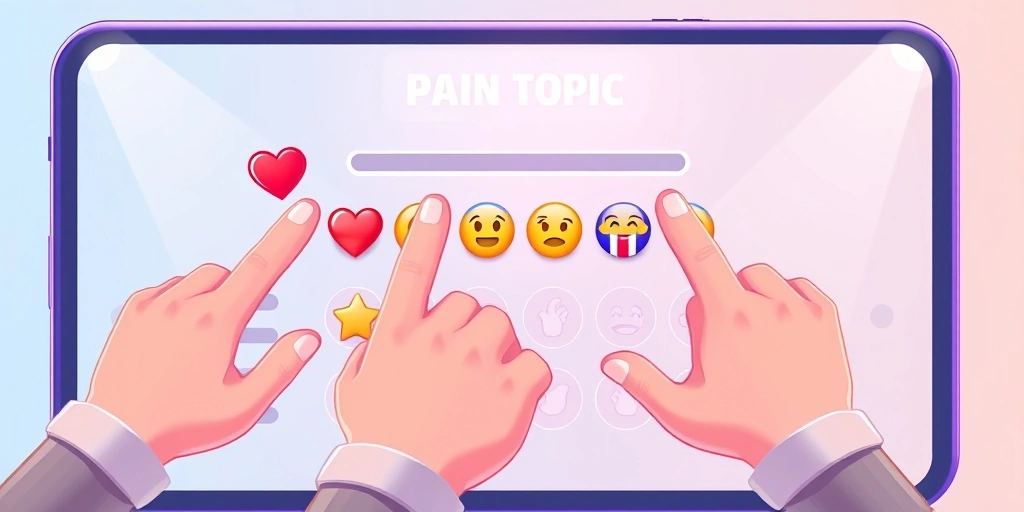 Social media interactive poll with emoji options