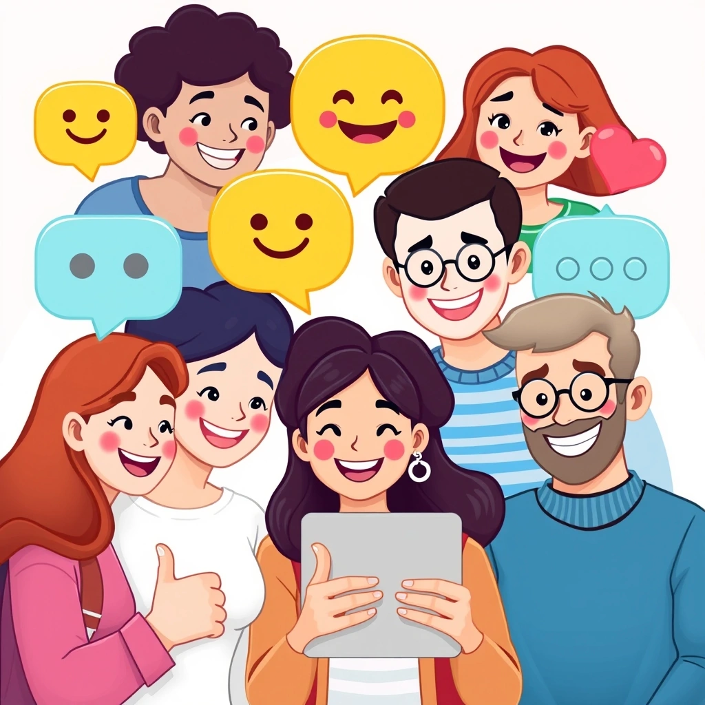 Emojis connecting people across generations