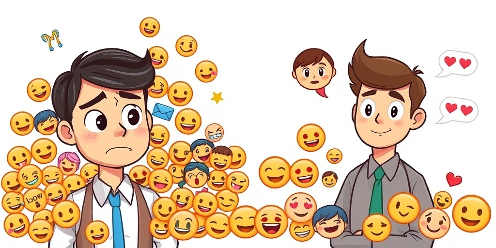 Examples of good and bad emoji usage etiquette