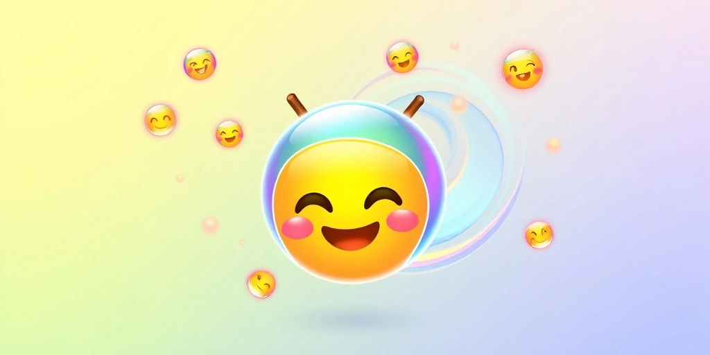 Futuristic emoji evolving with new characters and animation