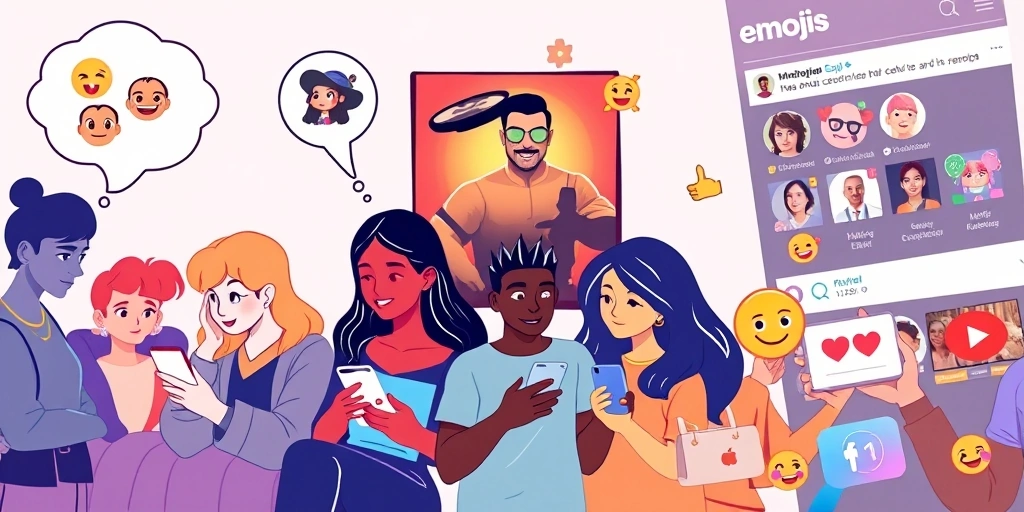 Emojis integrated into modern pop culture and digital communication