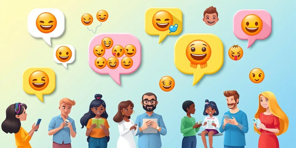 Creative emoji usage in digital communication