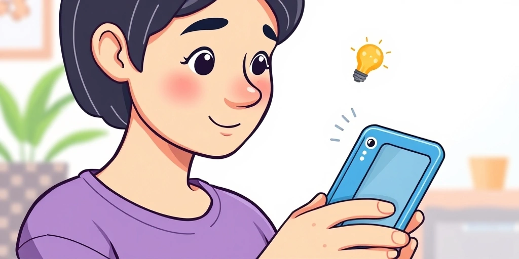 Person carefully considering emoji use before sending a message