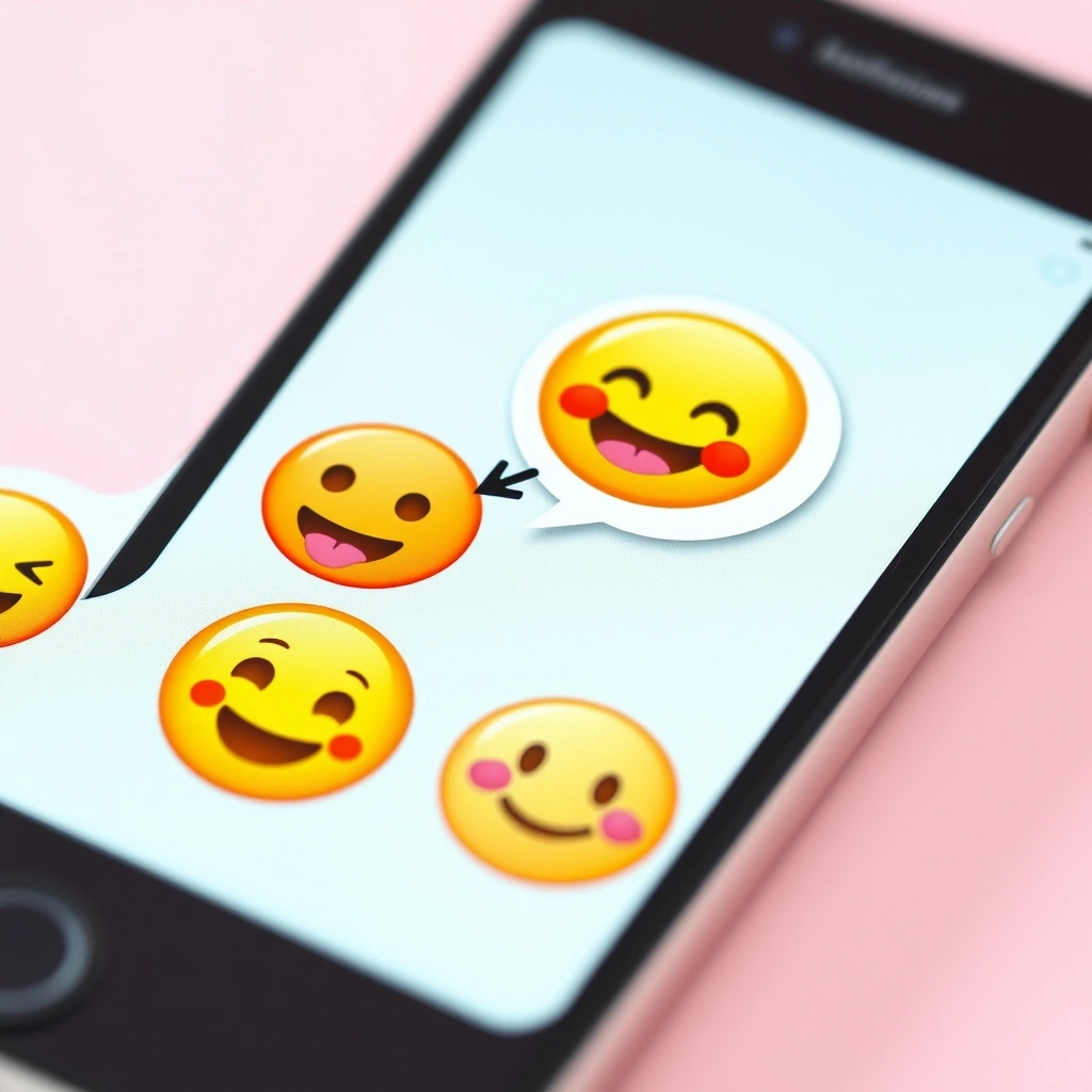 Smartphone screen showing nuanced emoji meanings in a conversation.