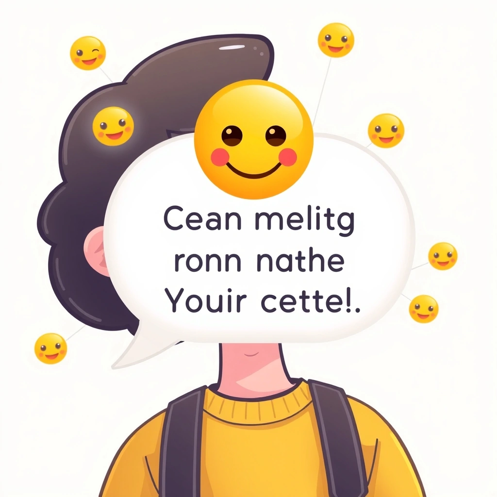 A person effectively using an emoji to enhance written communication