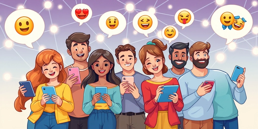 People using animated emojis in conversations
