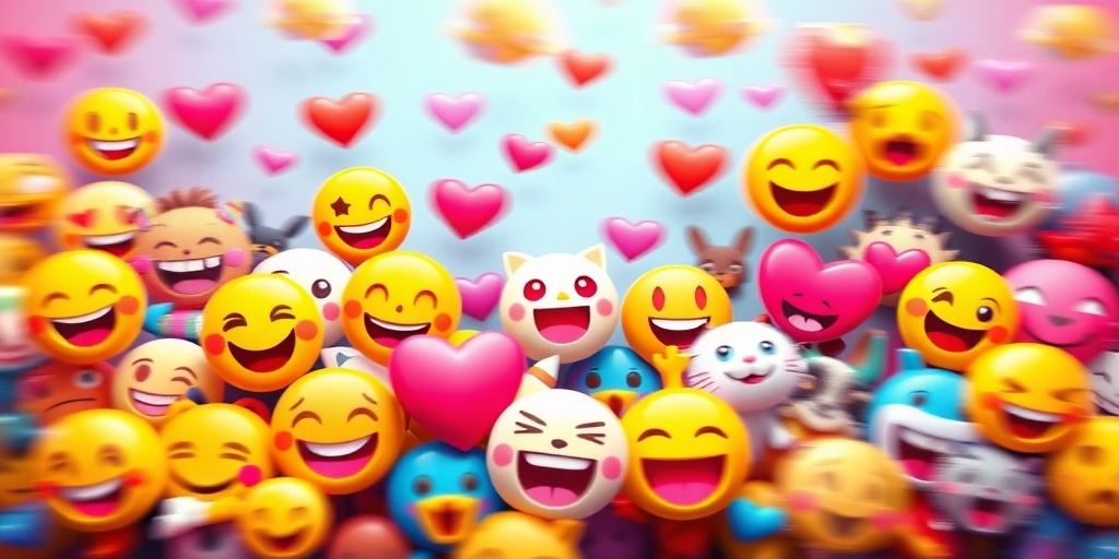 Collection of vibrant animated emojis and stickers