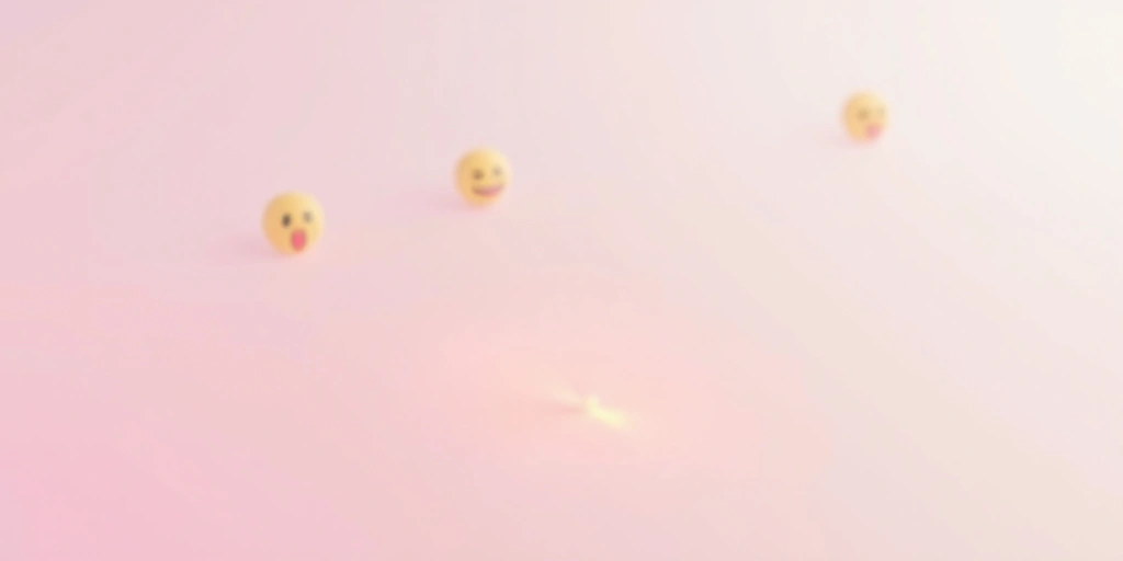 A single, impactful emoji standing out, representing the 'less is more' principle in emoji usage.