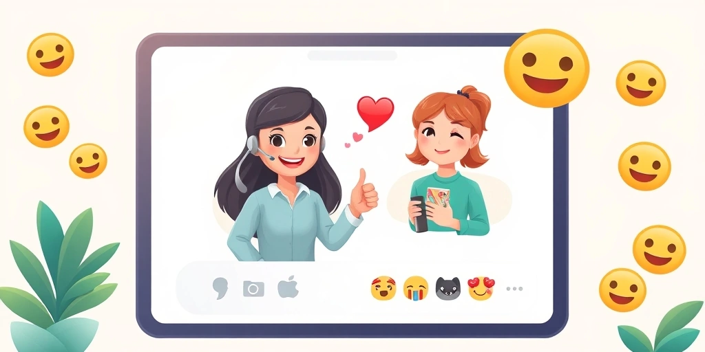 Customer service using emojis for better interaction