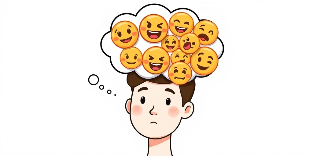 Emojis expressing emotions in digital messages.