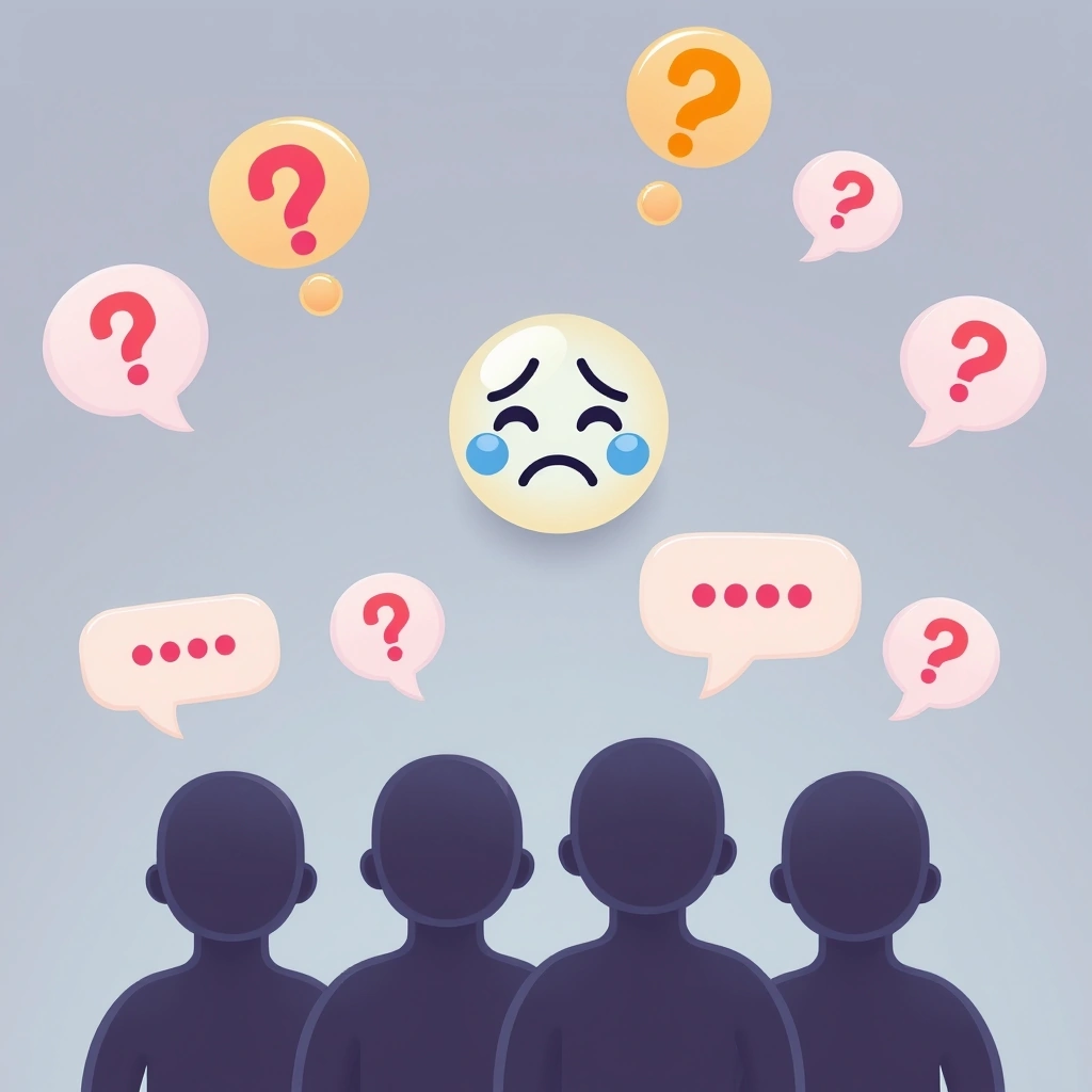 An emoji causing confusion and mixed reactions in a digital conversation.