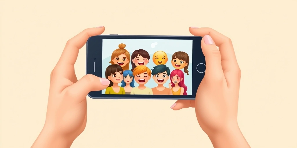 Smartphones in a group chat showing messages with perfectly understood emoji pairs, indicating clear communication.