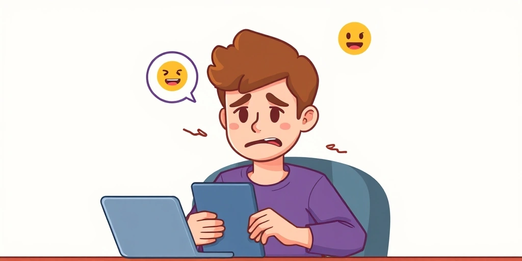 Emoji user conveying subtle nervousness in a private digital chat.