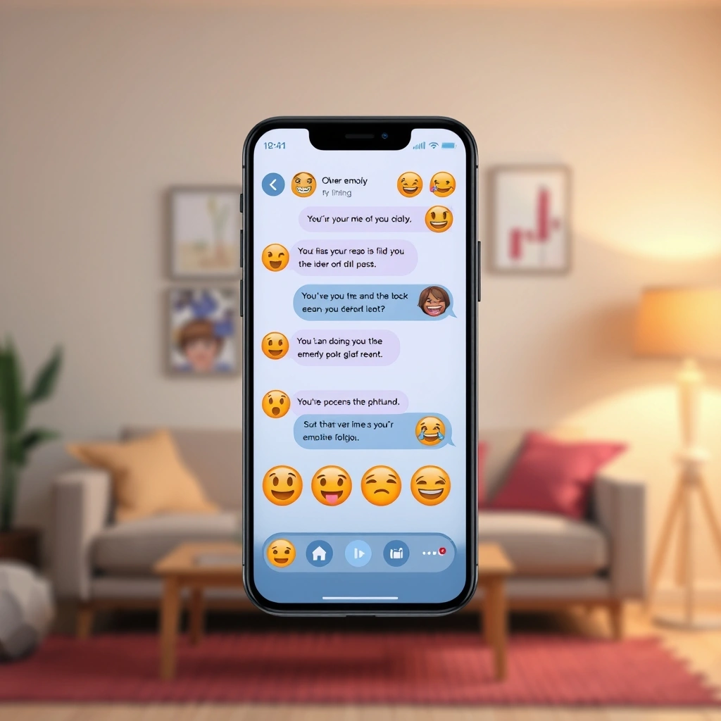 Smartphone showing emoji combinations with varying meanings based on their order.
