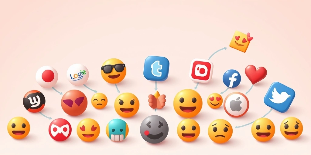 Brands using emojis in their content spreading across social media.