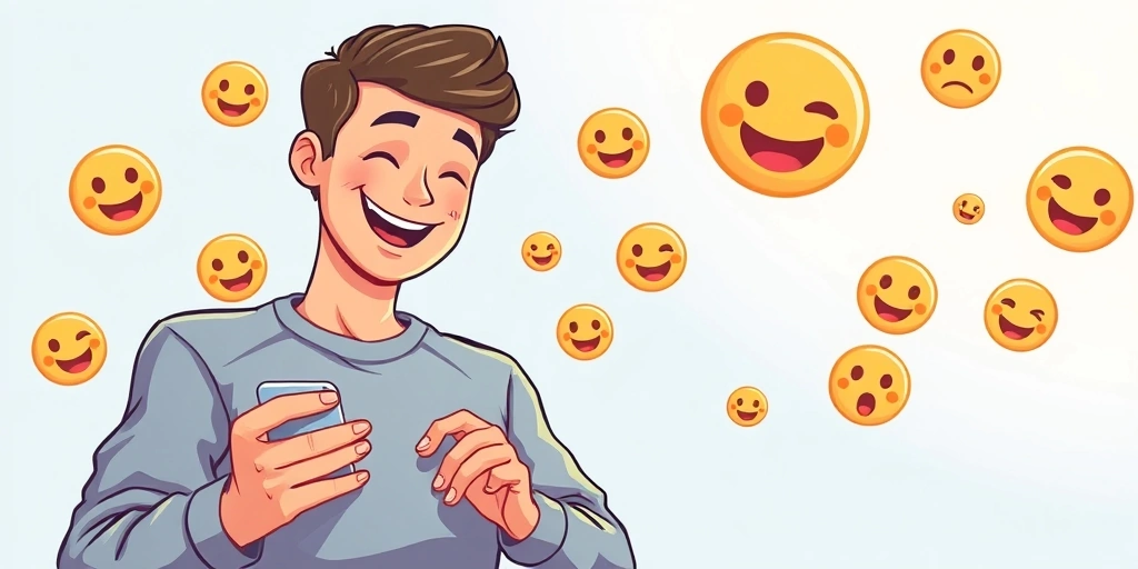 Effortless and joyful communication with emojis in quick messages.