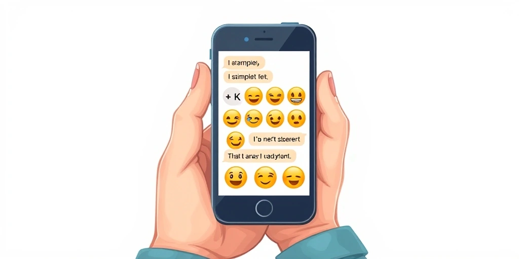Emojis clarifying intent and softening tone in a quick text conversation, showing examples of how they add nuance to messages.