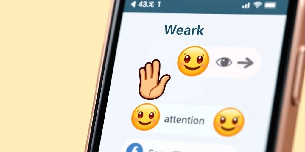 Neutral emojis like 'OK hand' and 'eyes' in a professional chat conversation.