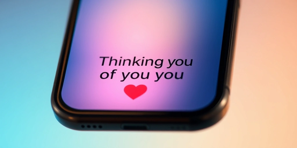 Smartphone screen showing a message with a white heart (🤍) and sparkle (✨) emojis, conveying gentle support and care in a sensitive context.