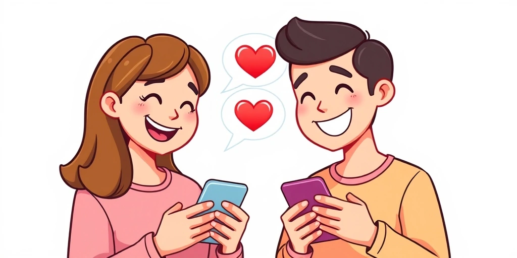 Friends happily texting using emojis to clarify tone