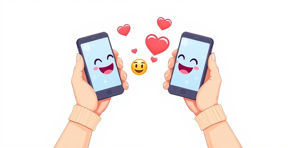 Emojis facilitating clear and friendly texting between people