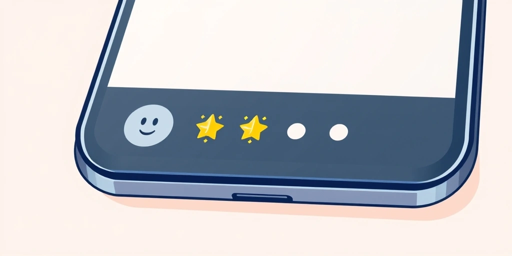 A phone screen showing a sent emoji and the typing indicator, symbolizing anticipation in a chat.