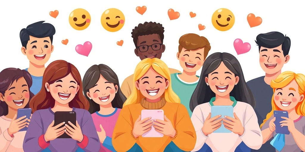 A positive online community atmosphere fostered by friendly emoji use.
