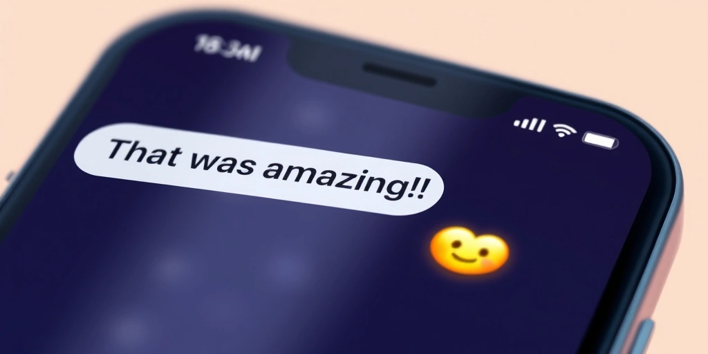 Smartphone showing the laughing and fire emoji combination in a text message.