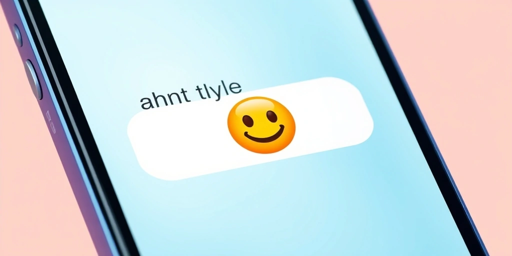 A text message conversation where an emoji saves an awkward pause
