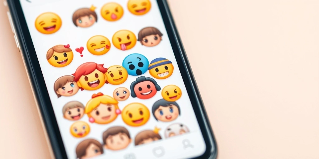 A smartphone displaying a lively social media comment thread filled with diverse emoji reactions.