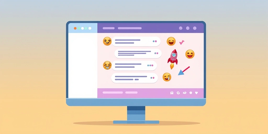 A busy team chat using emojis as visual markers for project status and tone.