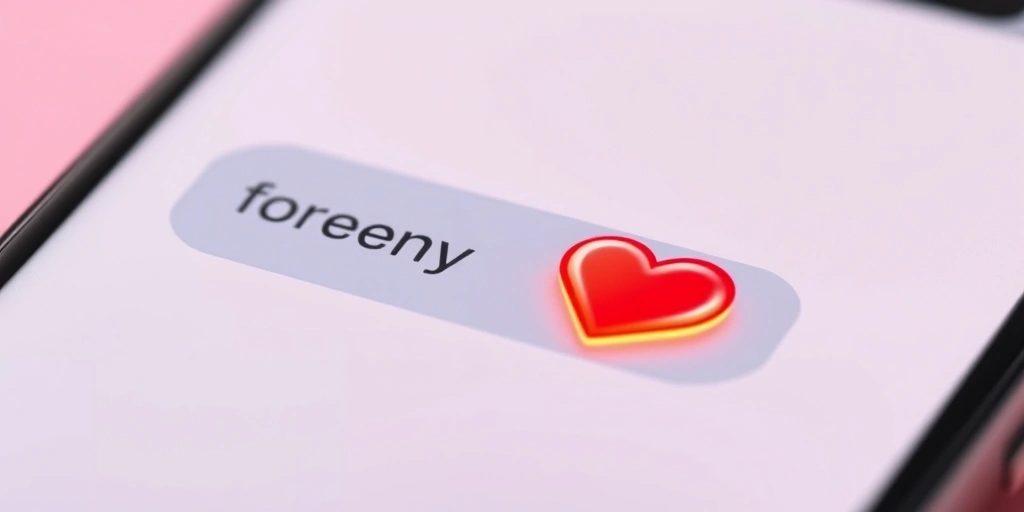 A phone screen with a heartfelt message and a heart emoji in the reply box.