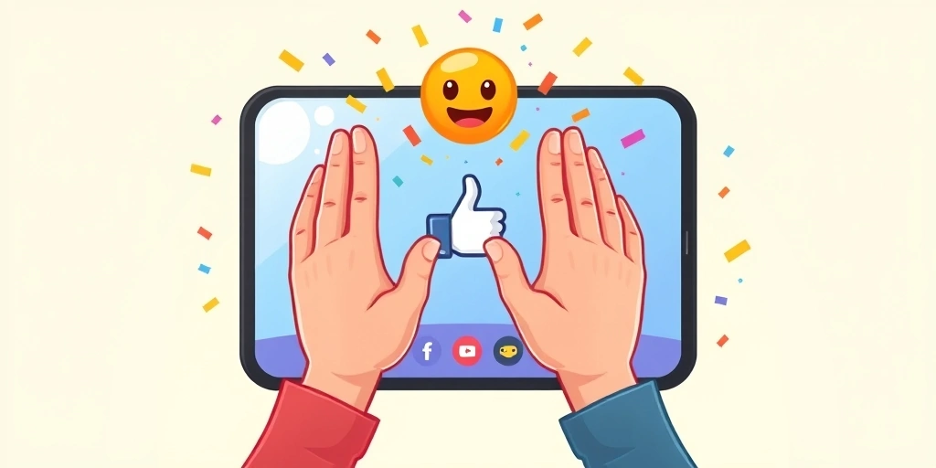 A virtual team celebration using emojis to express congratulations.