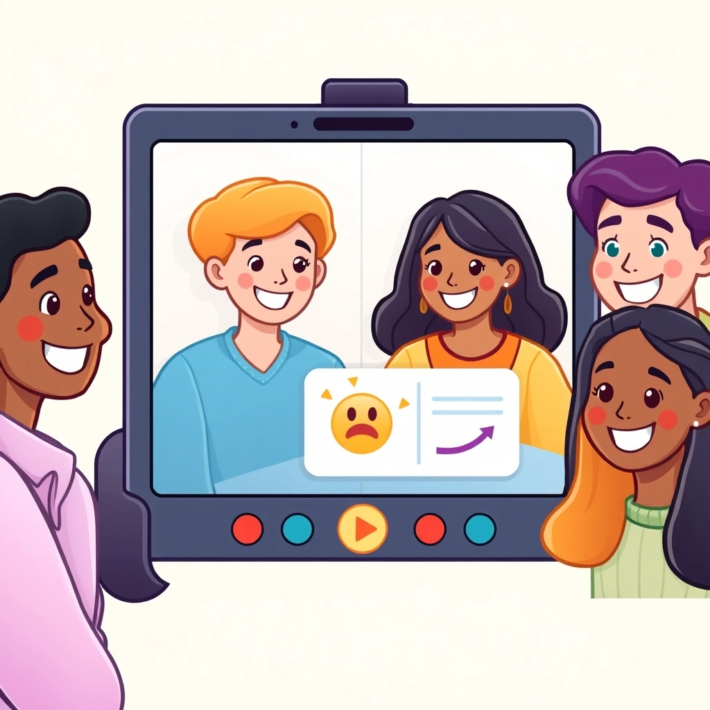 A remote team celebrating a project milestone together on a video call.