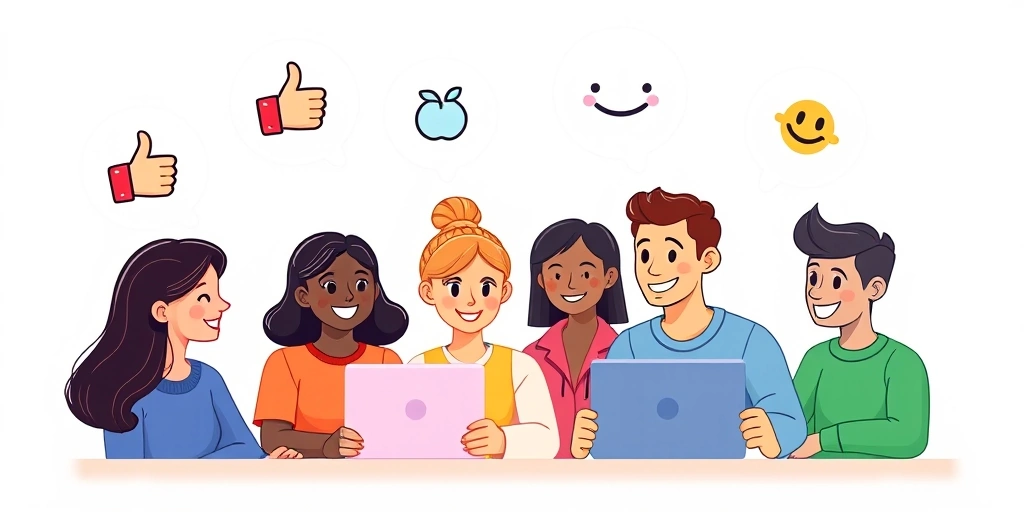 Remote team members using emojis for clear and neutral digital communication.