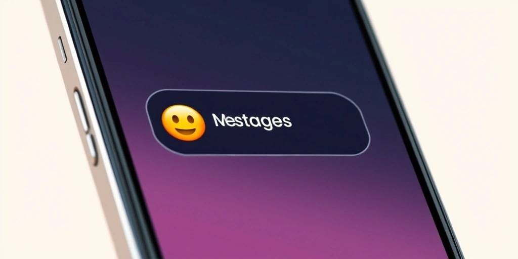 A phone screen showing a calming emoji reply in a text conversation.