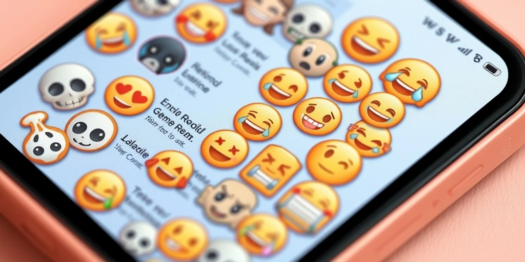 Smartphone screen showing a social media comment section full of popular emoji reactions.