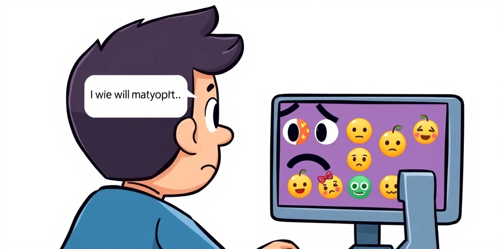 A professional looking confused by a tone-neutral Slack message at work. A professional looking confused by a tone-neutral Slack message at work.