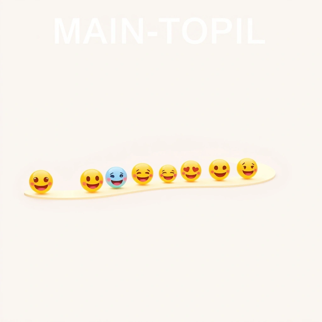 A visual metaphor showing the evolution of emoji meanings and styles over time.
