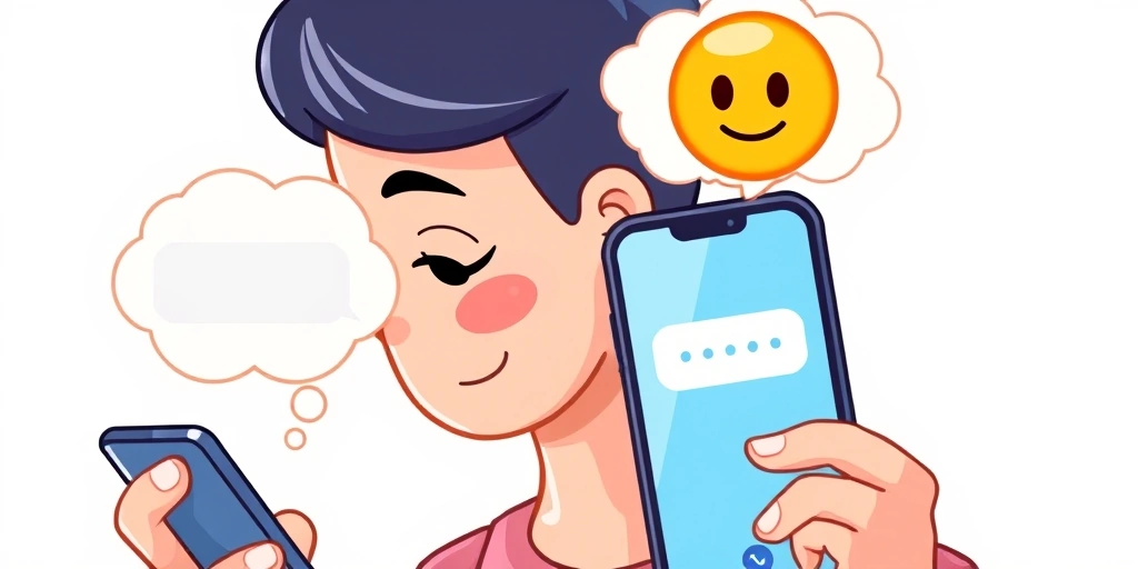 A person having an 'aha' moment as an emoji clarifies a text message on their phone. A person having an 'aha' moment as an emoji clarifies a text message on their phone.
