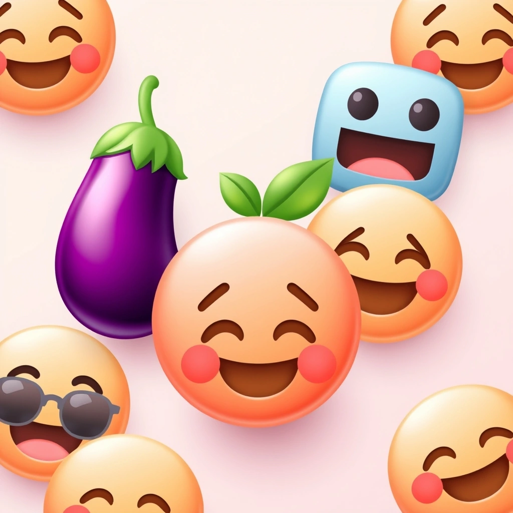 Classic emojis visually linked to the internet trends that changed their meaning. Classic emojis visually linked to the internet trends that changed their meaning.