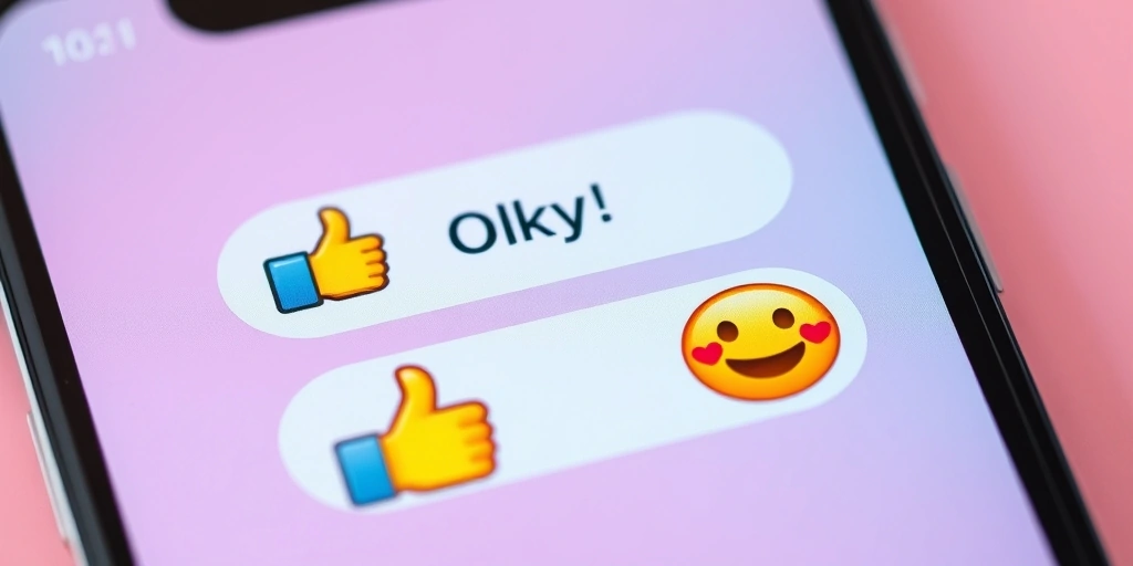 A comparison of two text messages showing how emoji pairs change the tone from neutral to warm and friendly. A comparison of two text messages showing how emoji pairs change the tone from neutral to warm and friendly.