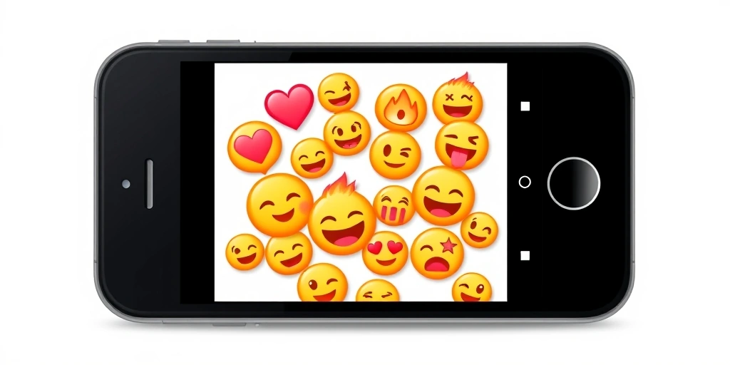 A close-up of a phone showing a friendly group chat full of colorful emoji reactions. A close-up of a phone showing a friendly group chat full of colorful emoji reactions.
