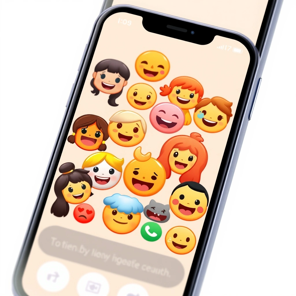A group chat showing repeated use of a popular emoji trend.