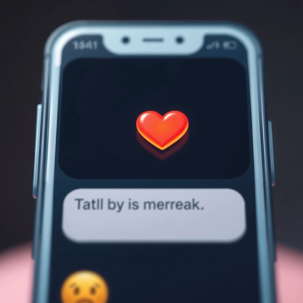 A heartbreak emoji sent as a reply to a sad message, conveying deep sympathy.