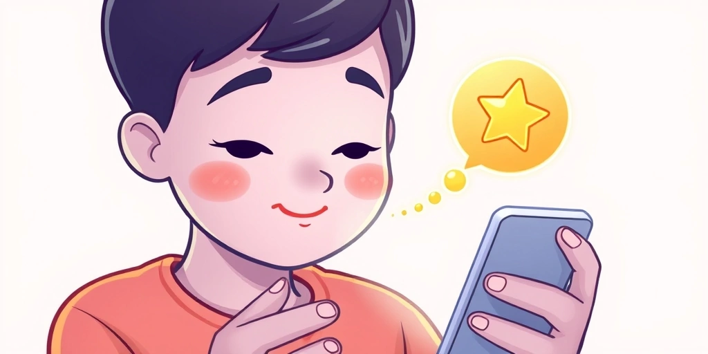 Someone thinking of a friend's success, represented by a sparkling star emoji.