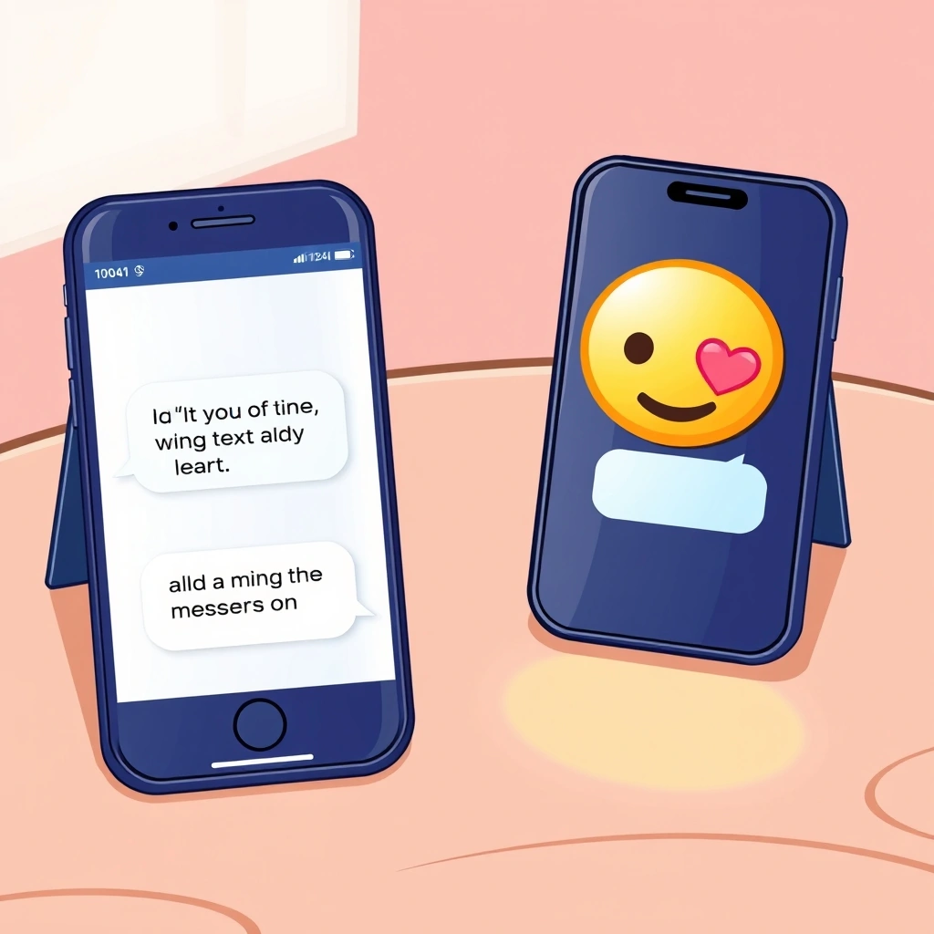 A text conversation where emojis add warmth and clarity to the messages.