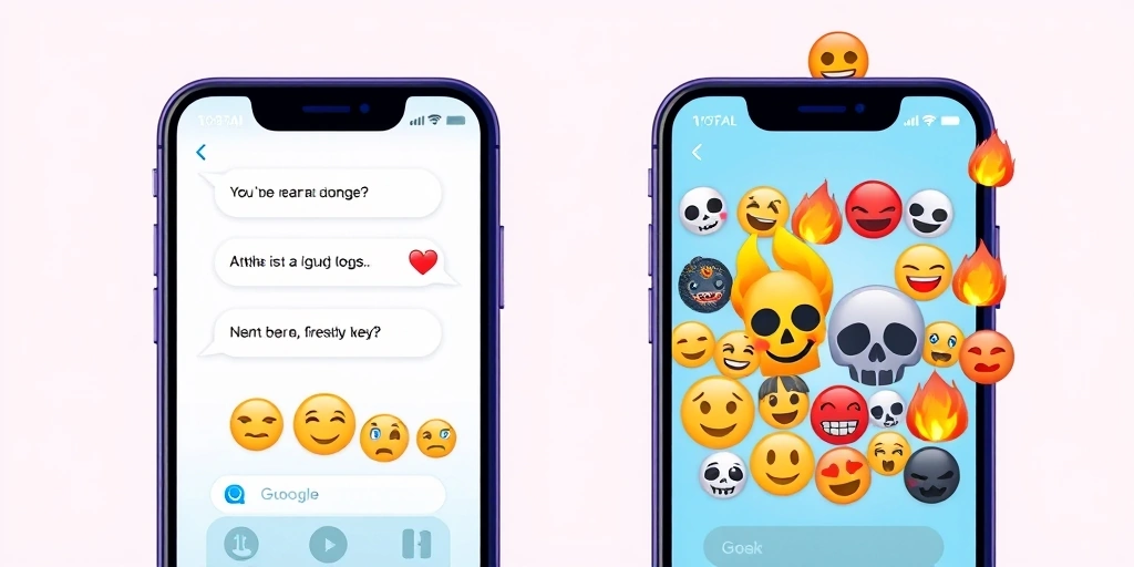 A visual comparison of emoji use in text messages across different generations.