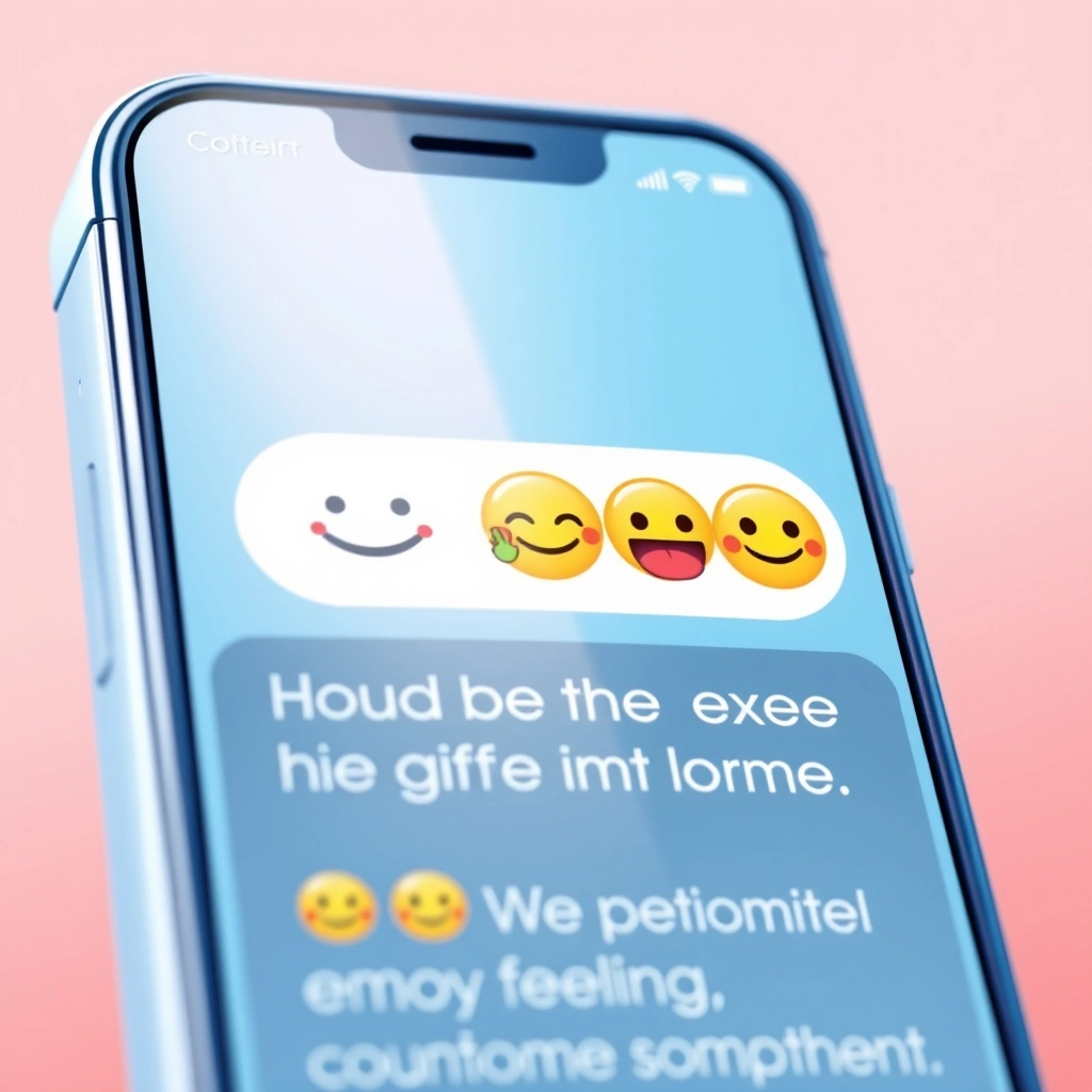 Two versions of a social media comment showing how emoji order changes the tone. Two versions of a social media comment showing how emoji order changes the tone.