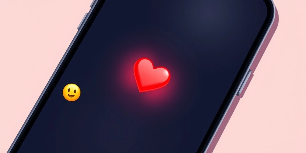 A heart emoji sent in a quiet chat, offering comfort.